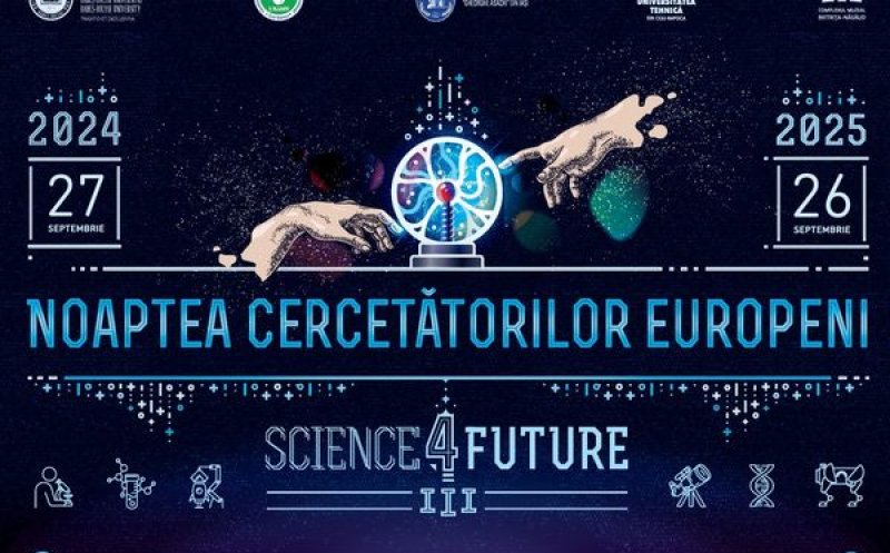Noaptea Cercetătorilor Europeni revine la Cluj: Experimente, demonstrații și jocuri interactive, în fața Sălii Sporturilor „Horia Demian”