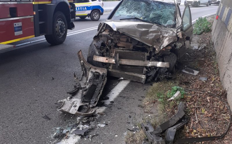 ACCIDENT pe DN1, la Ciucea. O victimă primeşte îngrijiri medicale