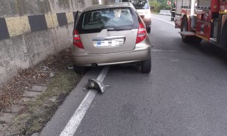 ACCIDENT pa DN1, la Ciucea. O victimă primeşte îngrijiri medicale