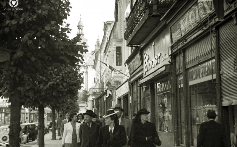 Instantaneu surprins în Piața Unirii, în anii 1940