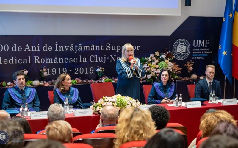Rectorul UMF Cluj, Anca Buzoianu, mesaj pentru studenții "boboci" la deschiderea anului universitar: "Ați ales cea mai performantă universitate medicală din România"