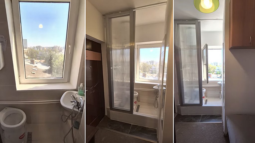 Garsonieră de 8mp cu baia... pe balcon! Nu e un banc despre imobiliarele din Cluj-Napoca