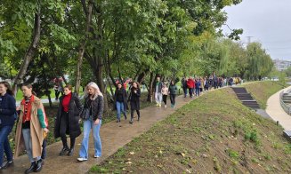 ”Promenada Inimilor” pe malul Someșului, la Cluj-Napoca