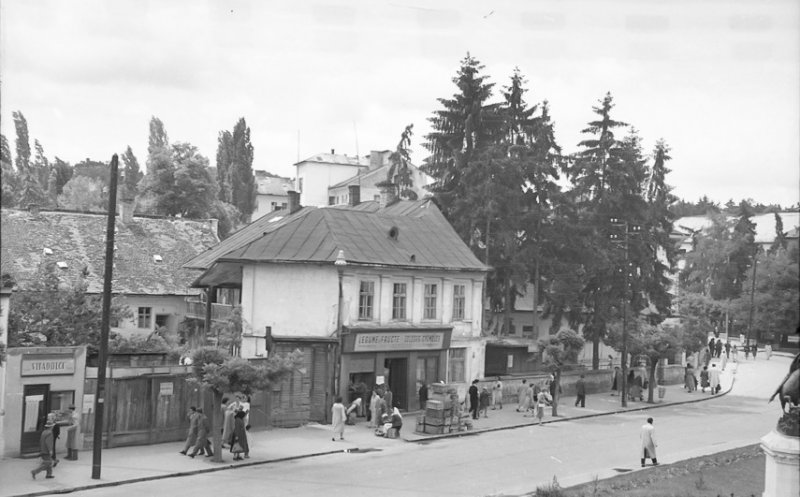 Vechea Piață Sfântul Gheorghe (actuala Piață Lucian Blaga), anul 1959