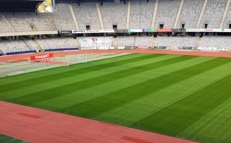 Cum se prezintă gazonul de pe Cluj Arena. Tișe: „Și-a revenit complet. Arată foarte bine”