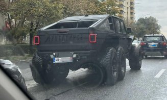 "Monstru" pe șase roți, zărit în Cluj-Napoca: Vine din Florida și costă cât un apartament de lux