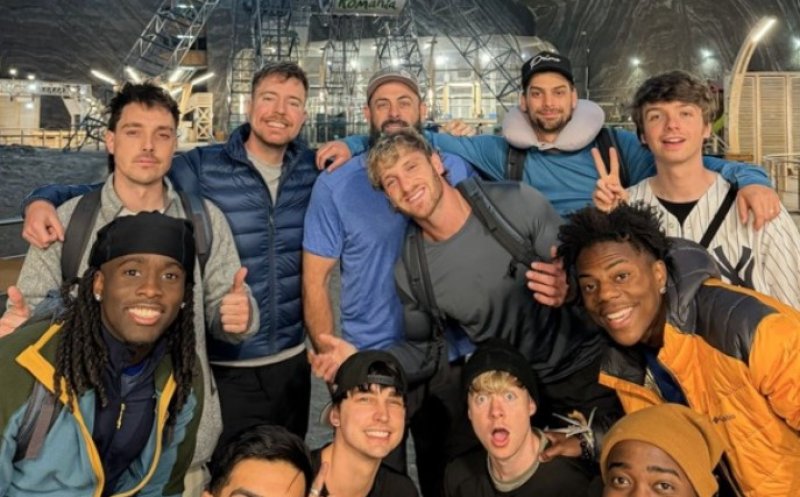 Uite pentru ce a fost închisă Salina Turda 7 zile! Youtuberul 1 mondial, MrBeast, a publicat videoul de la Cluj, care a făcut 8 milioane de vizualizări în doar 3 ore!