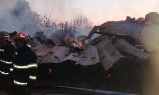 INCENDIU la o gospodărie din judeţul Cluj / Proprietarul a reușit să evacueze animalele înainte de a fi pârjolite de flăcări