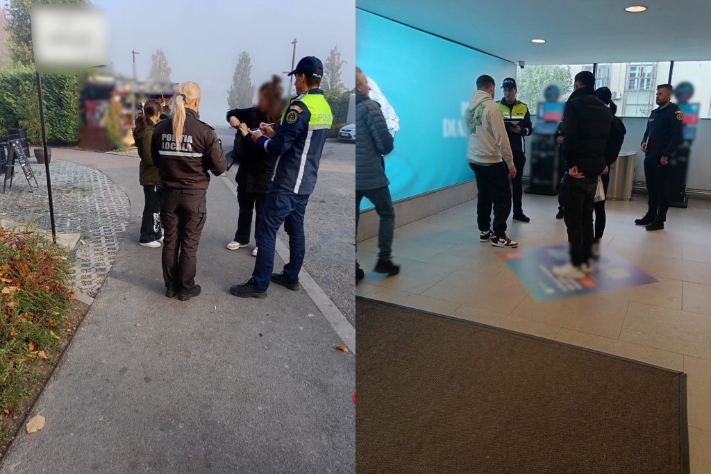 Zeci de elevi chiulangii din Cluj-Napoca, prinși de polițiști când lipseau de la ore