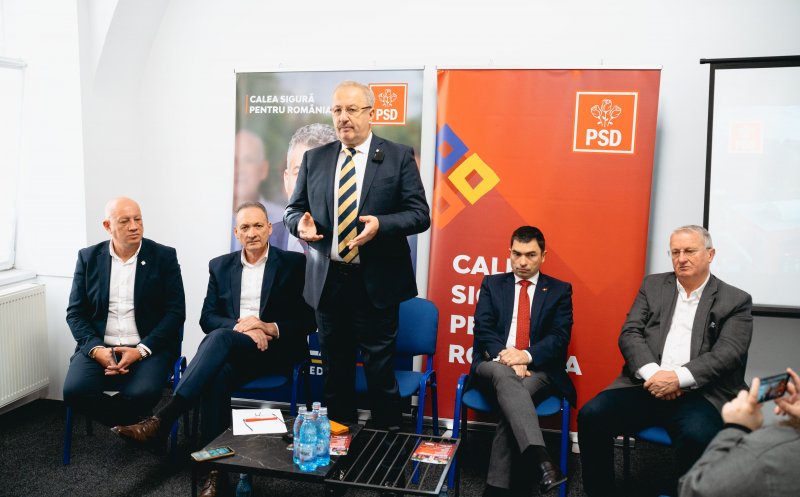 Vasile Dîncu: "Principala problemă a Europei în viitor va fi energia" / Conferință pe tema reindustrializării la PSD Cluj