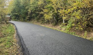 S-au finalizat lucrările pe drumul care duce la Mănăstirea Muntele Rece. Este unul dintre cele mai frumoase din județ