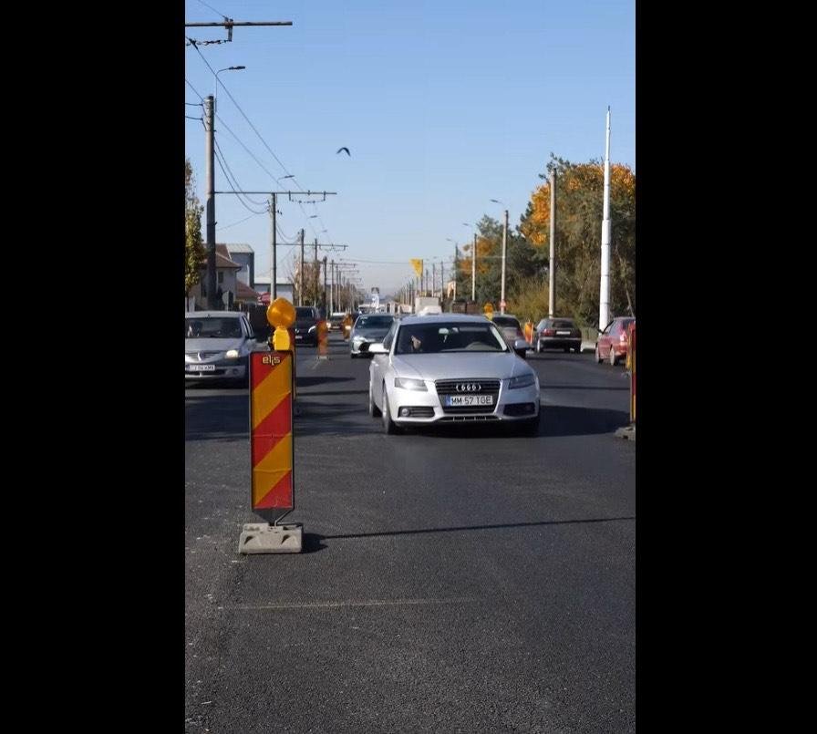 S-a redeschis circulația pe 4 benzi în zona Park & Ride-ului de la aeroport