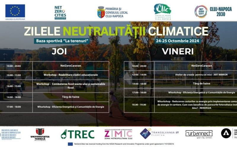 Ziele Neutralității Climatice în Cluj-Napoca / Ateliere creative, prezentări și discuții interactive
