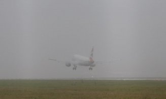 Probleme din cauza ceții pe Aeroportul Internațional Cluj. Zboruri anulate și întârziate