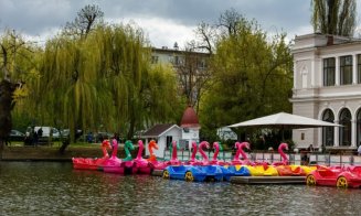Se închide sezonul hidrobicicletelor pe lacurile din Cluj-Napoca. Până când vă mai puteți plimba