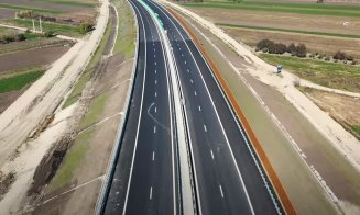 Oamenii lui Umbrărescu, mobilizare puternică pe o bucată de autostradă. Se dă în trafic în câteva zile