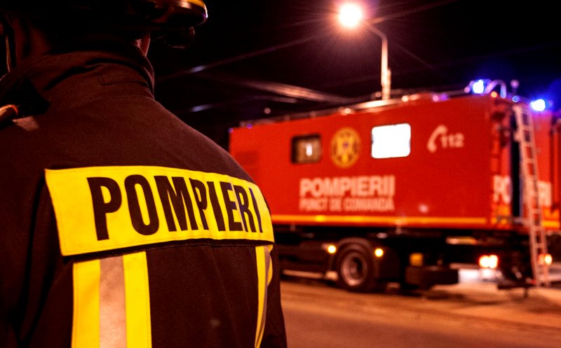 INCENDIU la un operator economic din judeţul Cluj. Le-a luat foc centrala termică