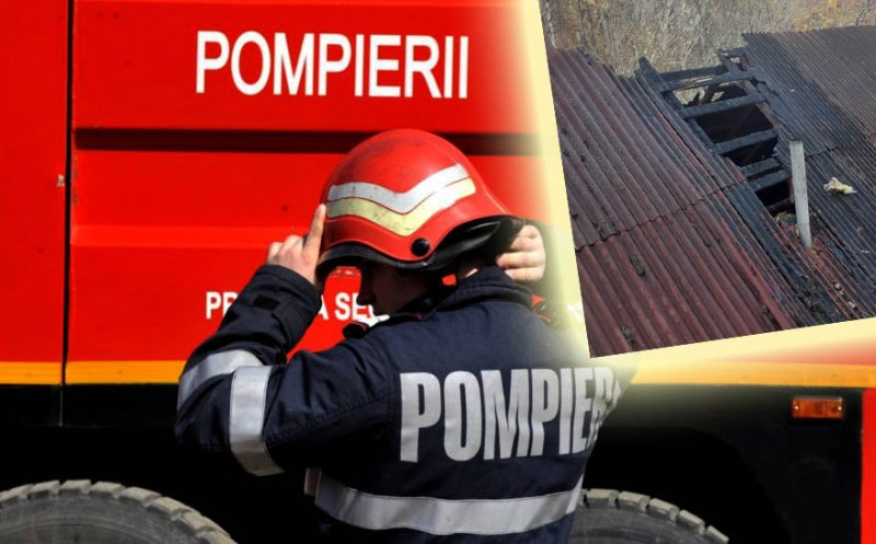 INCENDIU la o casă din comuna Poieni, judeţul Cluj. De la ce a pornit focul