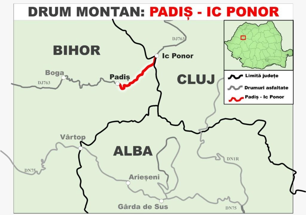 Un nou drum în Apuseni, care leagă județul Cluj de Bihor. Lucrările încep în primăvară