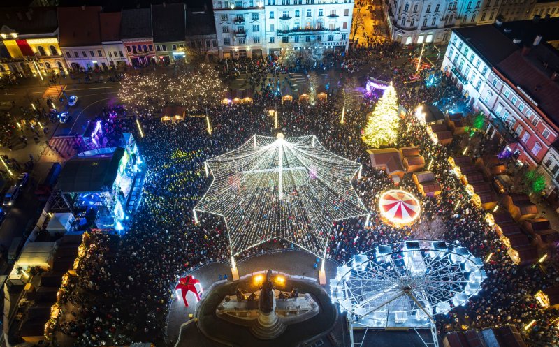 Când se deschid târgurile de Crăciun din Cluj-Napoca: roată panoramică, carusel și o sanie VR, Căsuța lui Moș Crăciun, patinoar