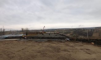 Ministrul Transporturilor, Sorin Grindeanu, în vizită la Cluj pe șantierul drumului expres de la A3. „Lucrarea va fi gata la sfârșitul lunii mai sau î