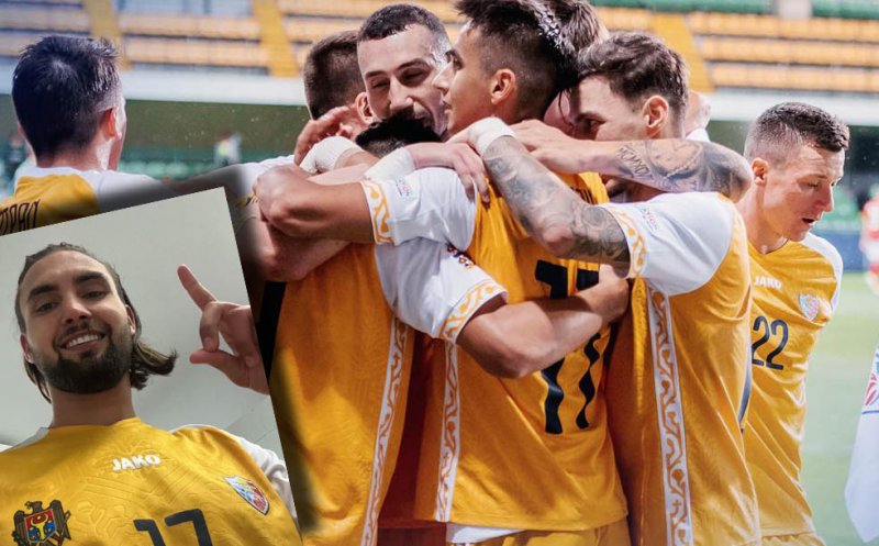 Atacantul de 24 de ani al CFR-ului a calificat Moldova în grupa C a Ligii Națiunilor / Căpitan de echipă i-a fost un jucător de la "U" Cluj