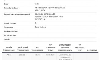 ARL Cluj a contestat din nou la CNSC o licitaţie în valoare de 1,7 miliarde lei