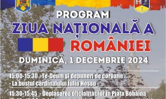 Ziua Naţională a României va fi sărbătorită duminică la Dej. Târgul de Crăciun își deschide porțile