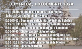 Ziua Naţională a României va fi sărbătorită duminică la Dej. Târgul de Crăciun își deschide porțile