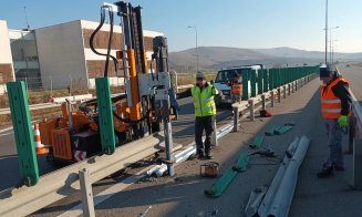 DRDP, la reparat "daunele" de pe Autostrada Transilvania produse în urma accidentelor