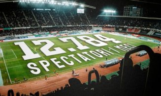 "U" Cluj, lider în campionat şi la numărul de puncte, dar şi la spectatori