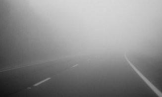 COD GALBEN de ceață densă în Cluj. Zone cu vizibilitate sub 50 m