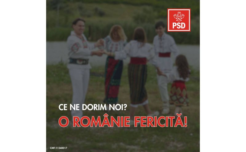 Apel la solidaritate pentru o Românie fericită