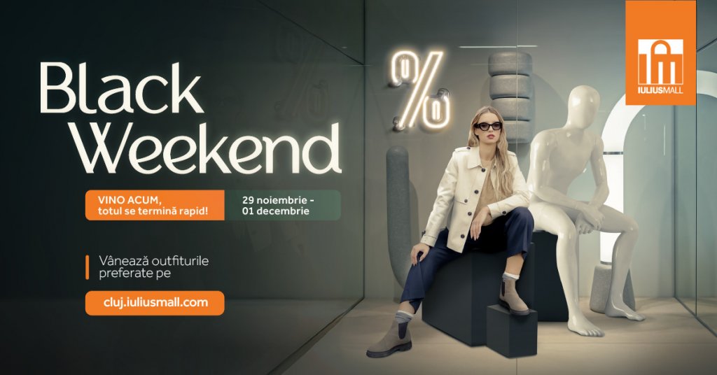 Ultimul weekend cu reduceri în Iulius Mall Cluj. Brandurile din grupul INDITEX au reduceri de până la 40%