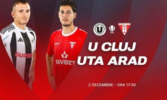 "U" Cluj întâlnește azi UTA într-un meci cu aproape 80 de ani de istorie. "Studenții" speră să revină pe primul loc