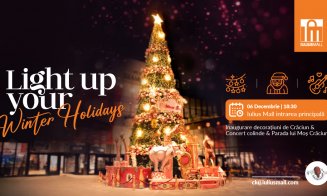 Vineri în Iulius Mall Cluj aprindem decorațiunile alături de Moș Crăciun și spiridușii!