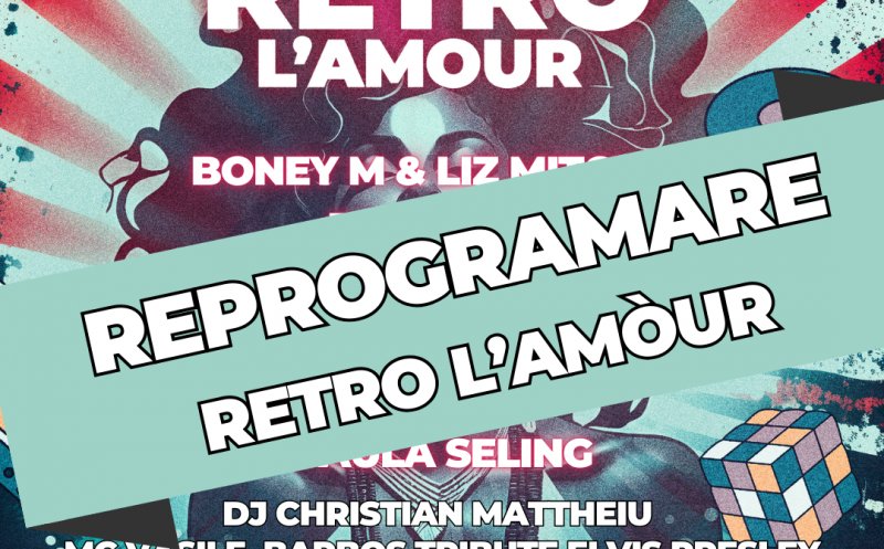 Retro L’Amour se reprogramează. Petrecerea retro de la BTarena va fi mutată în 2025
