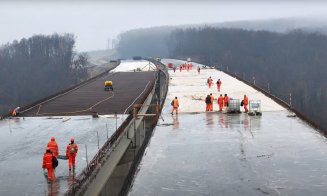 IMAGINI noi din DRONĂ cu Autostrada A3, lucrări între Zimbor și Poarta Sălajului prin noroi