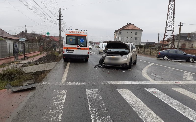 Femeie rănită și transportată la spital în urma unui accident rutier în Cluj