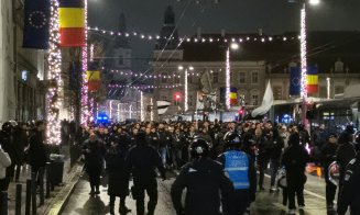 Încălzire pentru Derby. Fanii Universității s-au pregătit în centru pentru duelul cu CFR