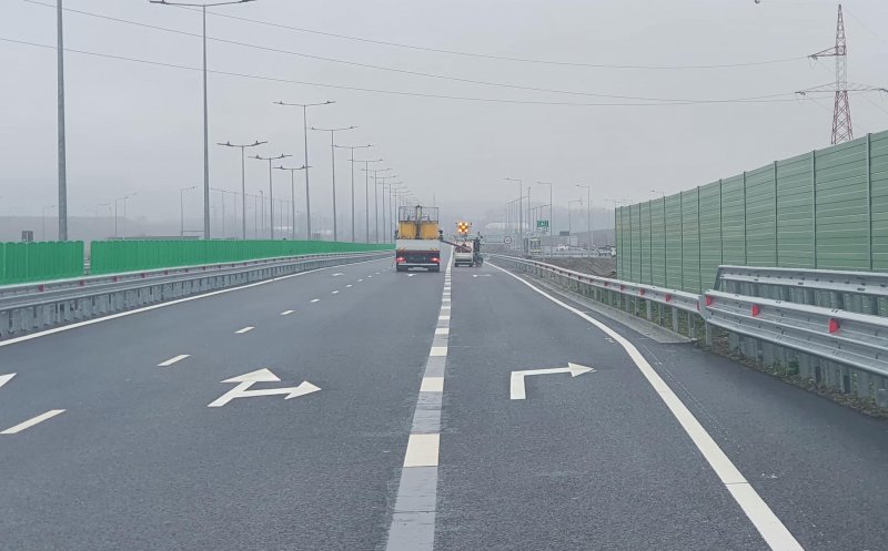 O nouă bucată de autostradă se dă în trafic "zilele următoare": "Antreprenorul s-a mobilizat bine şi se fac ultimele pregătiri"