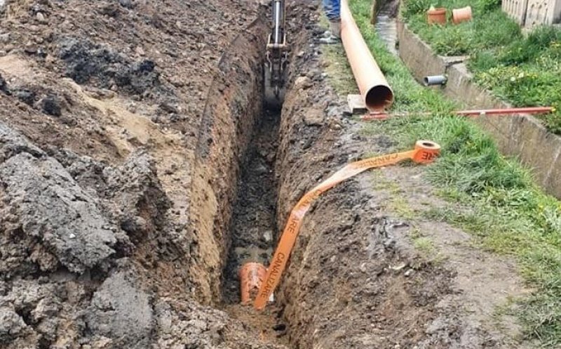S-a extins canalizarea într-o nouă localitate din Cluj. Investiție de peste 1 milion de euro
