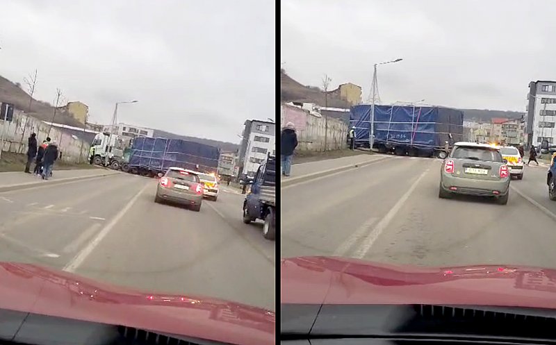 Primele camioane care transportă "cârtiţele" pentru METROU au ajuns la Floreşti