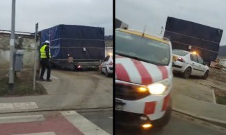 Primele camioane care transportă "cârtiţele" pentru METROU au ajuns la Floreşti
