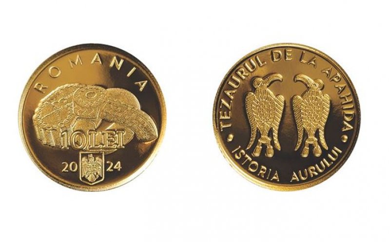 BNR lansează o monedă de aur cu tema Istoria aurului – Tezaurul de la Apahida. Se bat doar 1.000 de bucăți