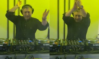 Alin Tișe face senzație din nou la pupitrul de DJ. Show electrizant la Microrevelionul Consiliului Județean Cluj