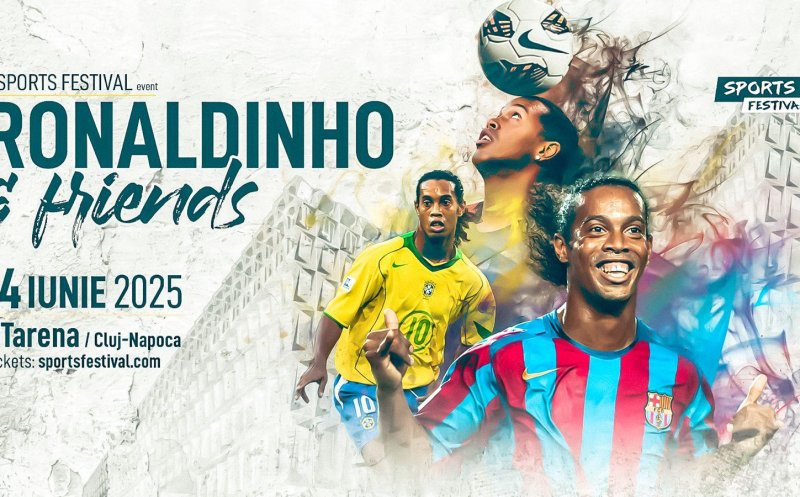 Primele bilete pentru show-ul lui Ronaldinho de la Sports Festival 2025. Cum pot fi achiziționate tichetele