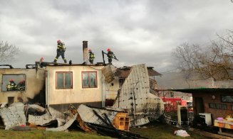 Dramă în prag de sărbători: O familie din Cluj a rămas fără casă după un incendiu violent. Un bărbat a suferit arsuri