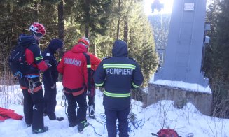 Exercițiu de salvare din telescaun la Buscat