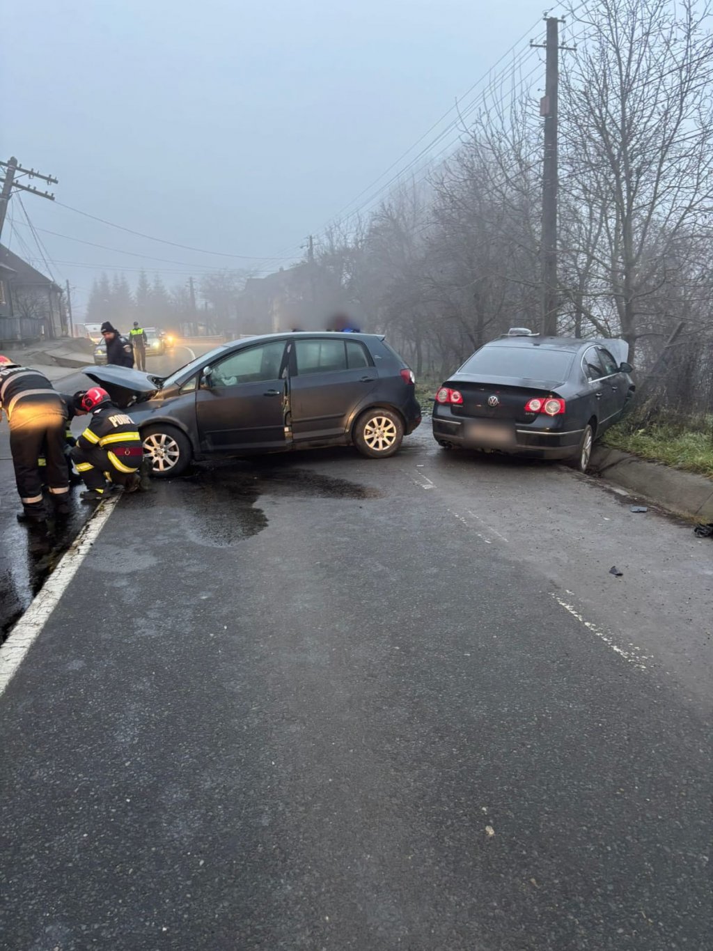ACCIDENT cu două victime pe strada Șomcutului din Dej
